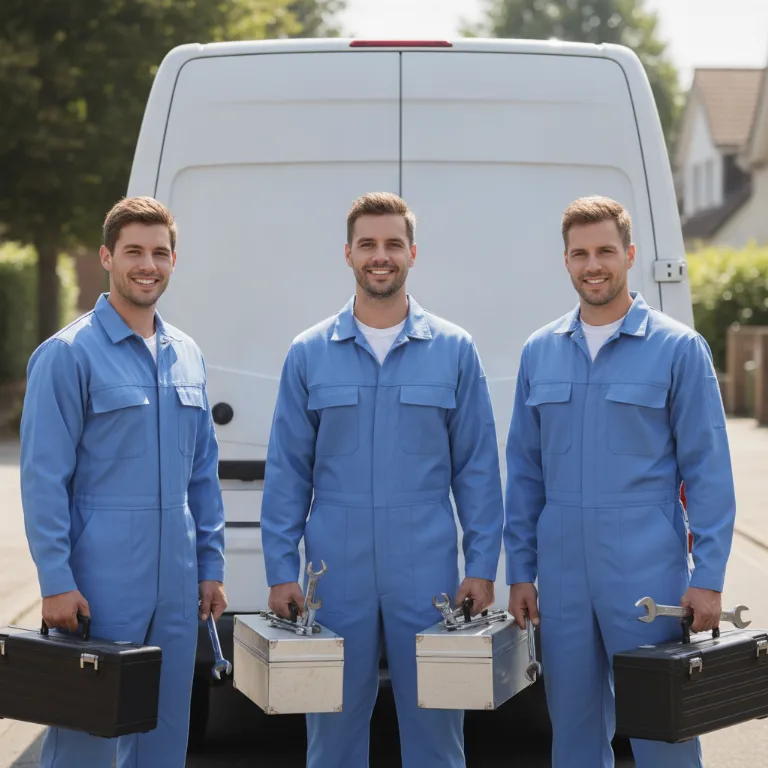 Gasthermen Reparatur Team in Hoetting